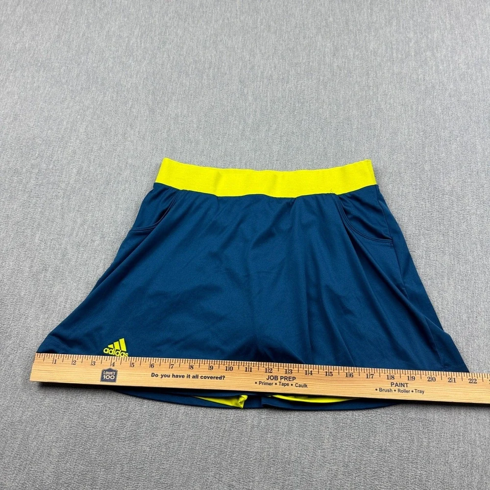 Adidas Skirt Skort Girls Youth XL‎ Blue Green Club Tennis Climalite Steel Shock